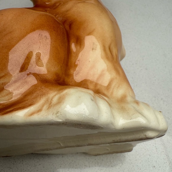 Vintage Royal Copley Cocker Spaniel Dog Planter Glazed Ceramic 1950s - Picture 13 of 15